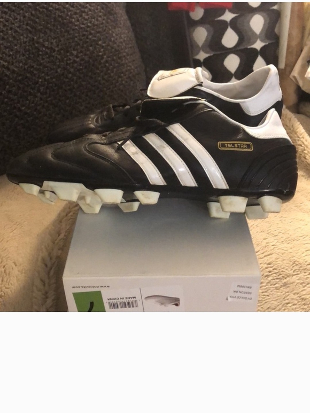 Adidas Telstar Men's Black/White Soccer Cleats